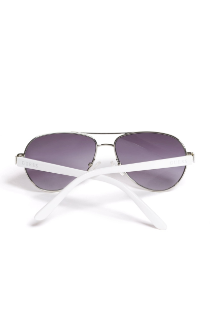 Детские солнцезащитные очки Pilot Guess 1159835777 (Белый One Size)