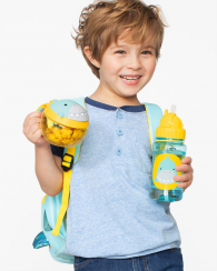 Детский набор SKIP HOP бутылочка и чашка для снеков 1159757647 (Голубой/Желтый, 350 мл / 222 мл)