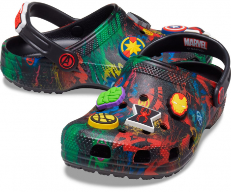 Яркие детские клоги Crocs Marvel 1159764759 (Разные цвета, 38-39)