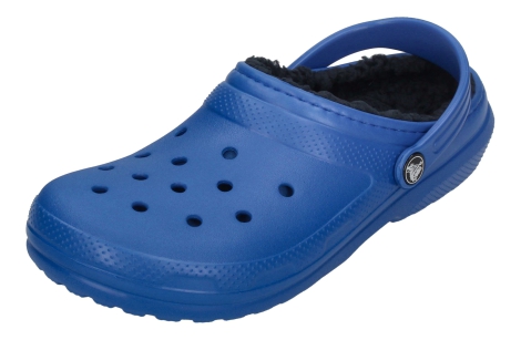 Теплые детские клоги Crocs сабо с мехом 1159808600 (Синий, 34-35)