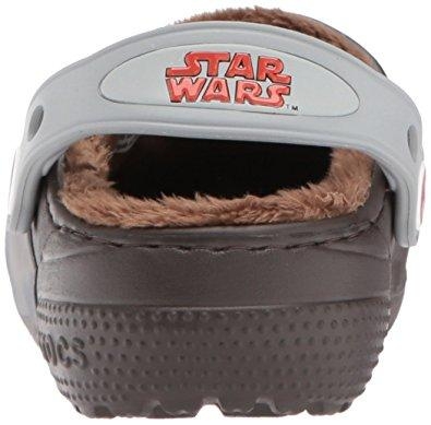 Сабо Crocs дитячі коричневі US C6 EU 22 23 Star Wars Чубака теплі з хутром для хлопчиків Крокс оригінал