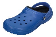 Теплые детские клоги Crocs сабо с мехом 1159808598 (Синий, 36-37)