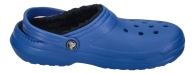 Теплые детские клоги Crocs сабо с мехом 1159808600 (Синий, 34-35)