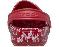 Яркие детские клоги Crocs Classic holiday sweather clog K сабо 1159809326 (Красный, 33-34)