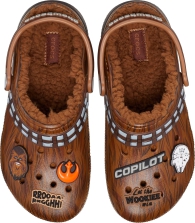 Теплые детские клоги Star Wars Crocs сабо с мехом 1159812786 (Коричневый, 34-35)