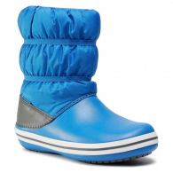 Дитячі непромокальні чоботи Crocs зима дутики сині