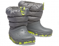 Детские зимние сапоги Crocs ботинки 1159764179 (Серый, 33-34)