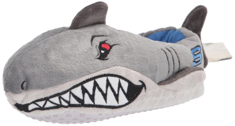 Детские тапочки Skechers Shark Indoor 33,5-35 ( US 2-3)  22 Серый 1159814609