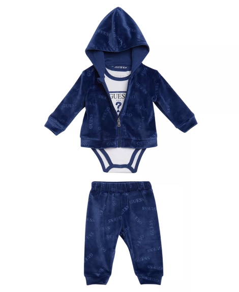 Детский набор GUESS Unisex Soft Chenille Logo 3 Piece Set 1159802384 (Разные цвета, 6-9M)