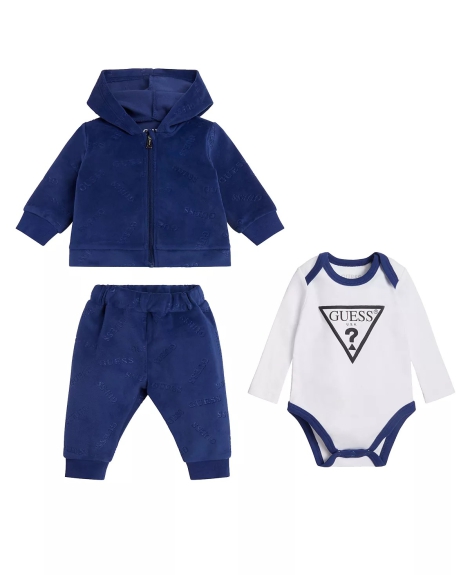 Детский набор GUESS Unisex Soft Chenille Logo 3 Piece Set 1159802384 (Разные цвета, 6-9M)