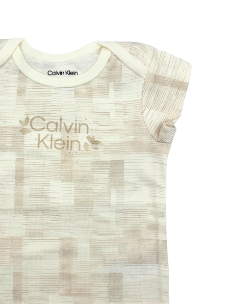 Дитячий комплект Calvin Klein два боді та штани 1159818968 (Бежевий 3-6M)