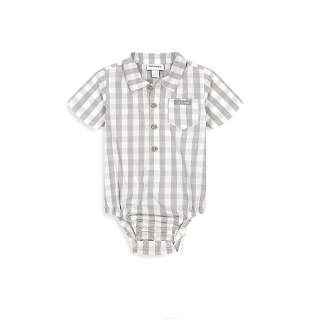 Дитячий комплект Calvin Klein боді та штани 1159824051 (Сірий 3-6M)