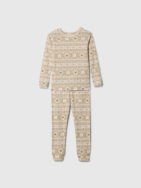 Детская пижама GAP лонгслив и штаны 1159831690 (Молочный 18-24 M)