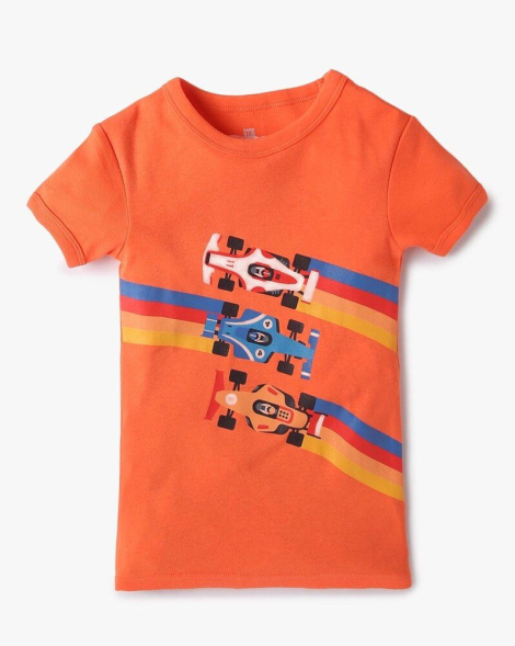 Детская пижама GAP футболка и штаны 1159834273 (Оранжевый 6-12M)