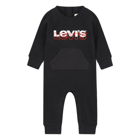 Детский комбинезон Levi's из вафельной ткани 1159837584 (Черный 80-86)