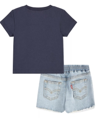 Дитячий комплект Levi's футболка та шорти 1159808898 (Білий/синій, 68-74)
