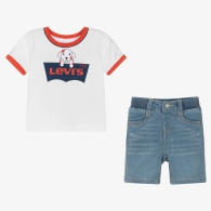 Детский комплект Levi's футболка и шорты 1159815121 (Белый 18M)