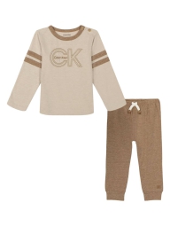 Детский комплект Calvin Klein лонгслив и штаны 1159824114 (Коричневый 0-3M)