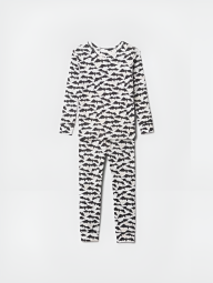Детская пижама GAP лонгслив и штаны 1159834762 (Белый 18-24M)