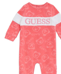 Детский комбинезон GUESS с логотипом 1159836957 (Розовый 3-6M)