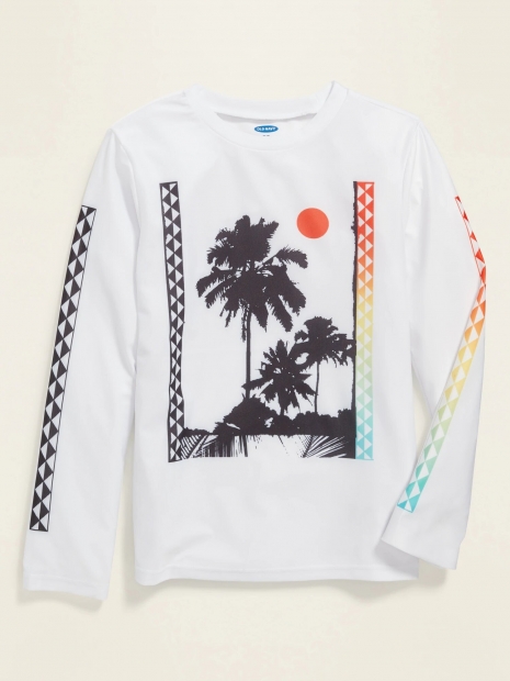 Рашгард футболка для купания с защитой от солнца Old Navy art860555 (Белый, рост 152 - 162см)