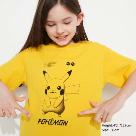 Футболка Uniqlo с принтом Pokémon Masters EX 1159791107 (Желтый, 145-154)