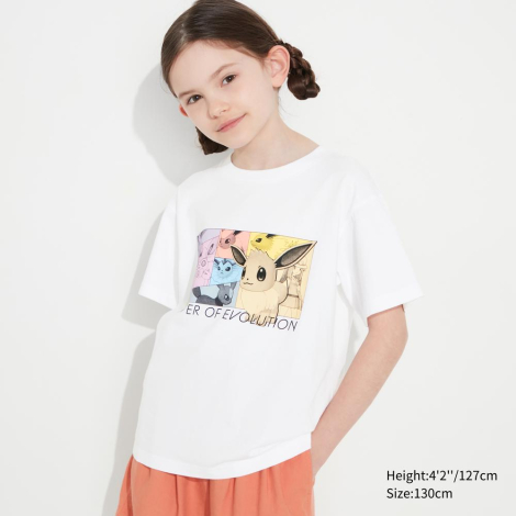 Футболка Uniqlo с принтом Pokémon Masters EX 1159791111 (Белый, 145-154)