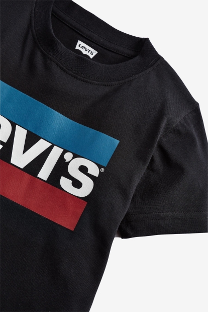 Детская футболка Levi's с логотипом 1159802139 (Черный, 98-104)