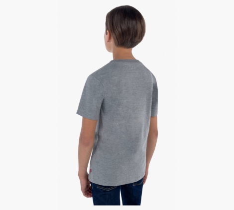 Детская футболка Levi's с логотипом 1159806716 (Серый, 128-140)