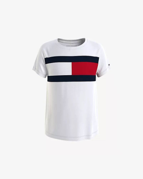 Детская футболка Tommy Hilfiger с логотипом 1159819569 (Белый 8-10)