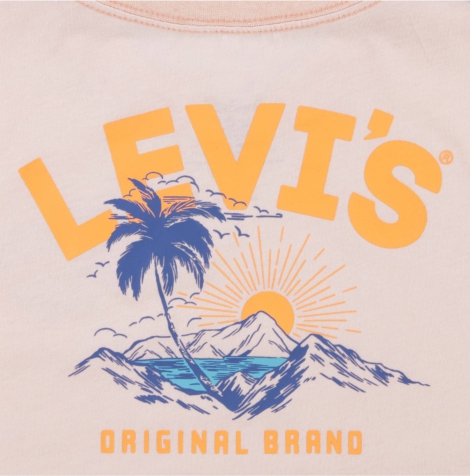 Дитяча футболка Levi&#39;s з принтом 1159819945 (Помаранчевий 98-104)