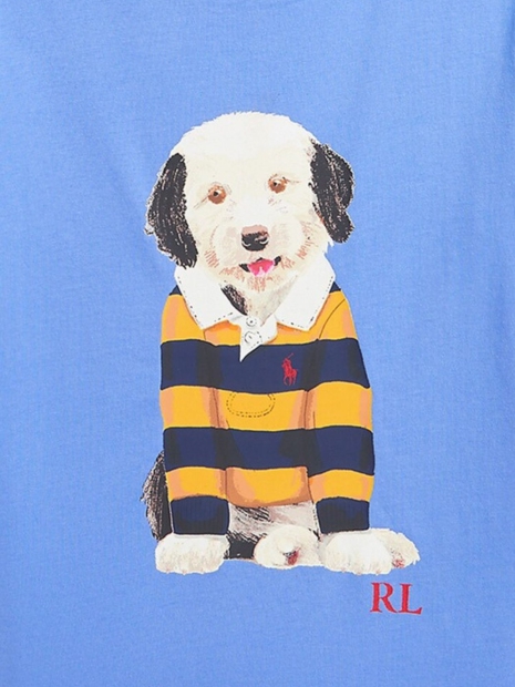 Футболка для дитини Polo Ralph Lauren з принтом 1159821935 (Блакитний M)