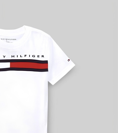 Дитяча футболка Tommy Hilfiger з логотипом 1159822894 (Білий 2T)