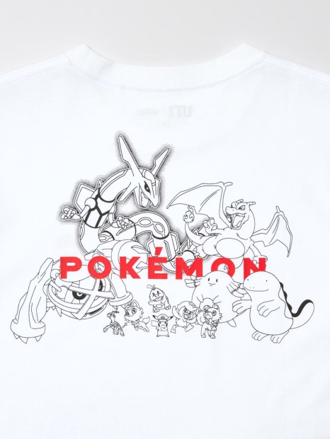 Футболка Uniqlo з принтом Pokémon A New Adventure 1159825525 (Білий 13)