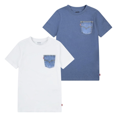 Набор из 2 детских футболок Levi's 1159826491 (Синий/Белый 132-147)