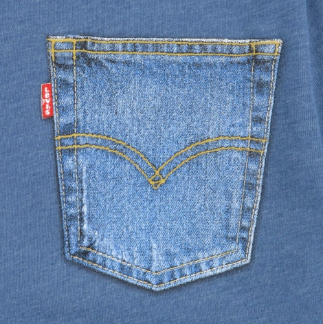 Набор из 2 детских футболок Levi's 1159826491 (Синий/Белый 132-147)