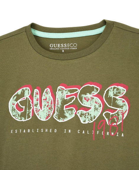 Детская футболка GUESS 1159831856 (Зеленый 16)