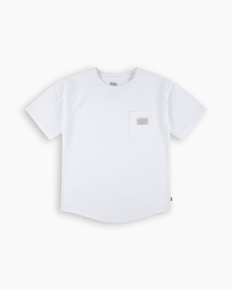 Детская футболка Levi's с карманом 1159834307 (Белый 147-163)
