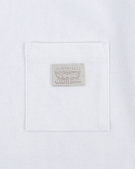 Детская футболка Levi's с карманом 1159834307 (Белый 147-163)