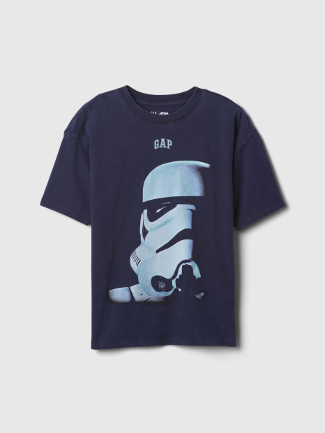 Дитяча футболка Star Wars GAP 1159835175 (Синій L)
