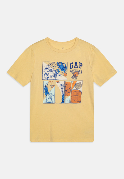 Детская футболка GAP с принтом 1159836698 (Желтый L)