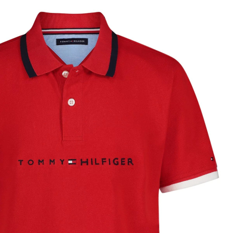 Детская футболка-поло Tommy Hilfiger с логотипом 1159837619 (Красный 4)