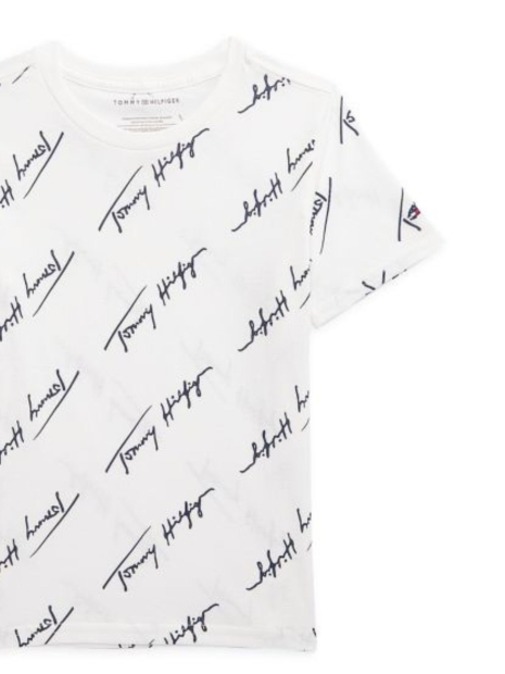 Детская футболка Tommy Hilfiger с логотипом 1159840156 (Белый 5)