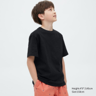 Детская футболка Uniqlo 1159786672 (Черный, 125-135)