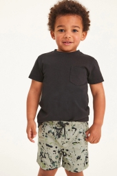 Детская футболка Next с карманом 1159793164 (Черный, 122)