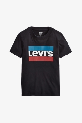 Детская футболка Levi's с логотипом 1159803554 (Черный, 86-92)