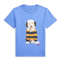 Футболка для ребенка Polo Ralph Lauren с принтом 1159821935 (Голубой M)