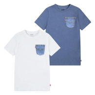 Набор из 2 детских футболок Levi's 1159826491 (Синий/Белый 132-147)