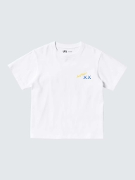 Футболка детская Uniqlo с принтом KAWS + Warhol 1159827092 (Белый 9-10)