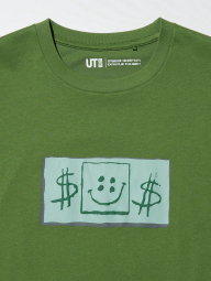 Футболка Uniqlo с принтом SpongeBob SquarePants 1159832291 (Зеленый 13)